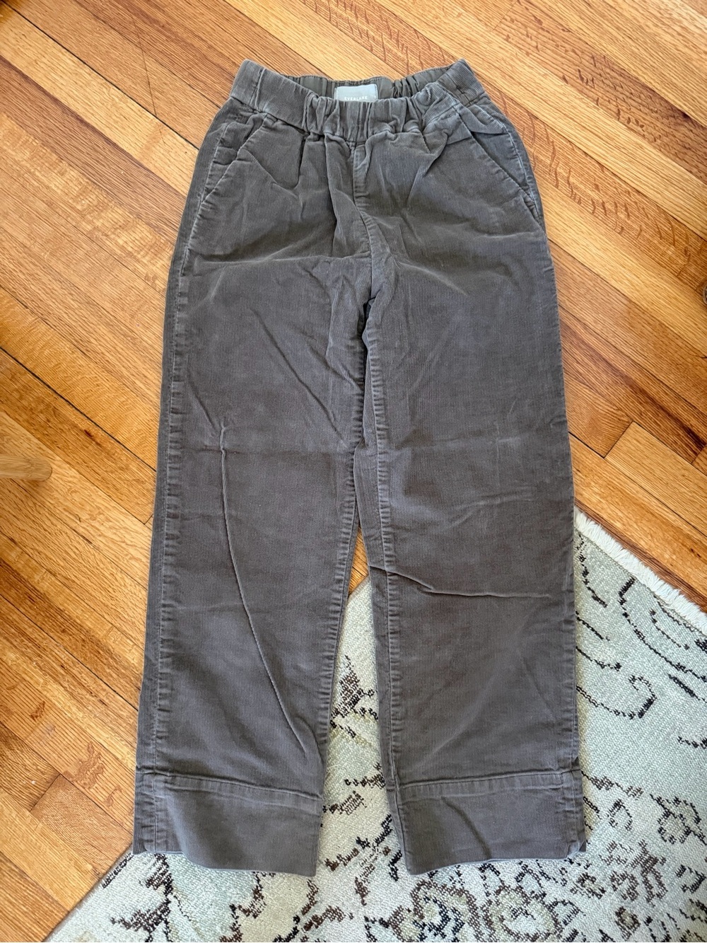Everlane easy pants - brown corduroy